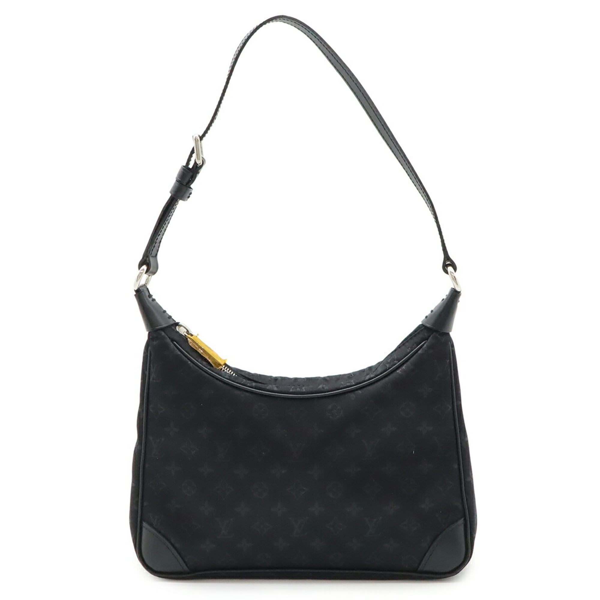 Louis Vuitton Noir Monogram Satin Leather Pouch