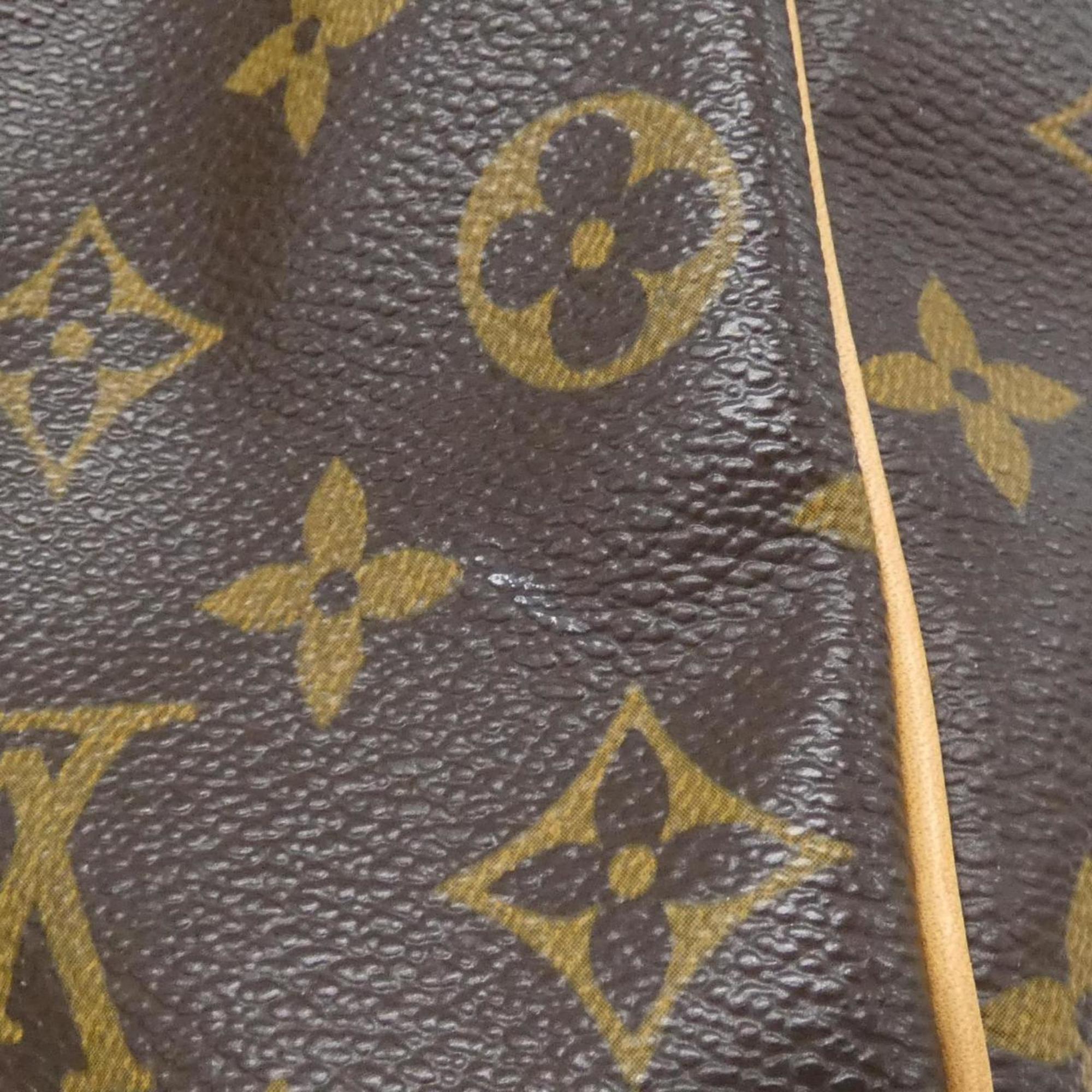 Louis Vuitton Marron Coated Canvas Boston Bag