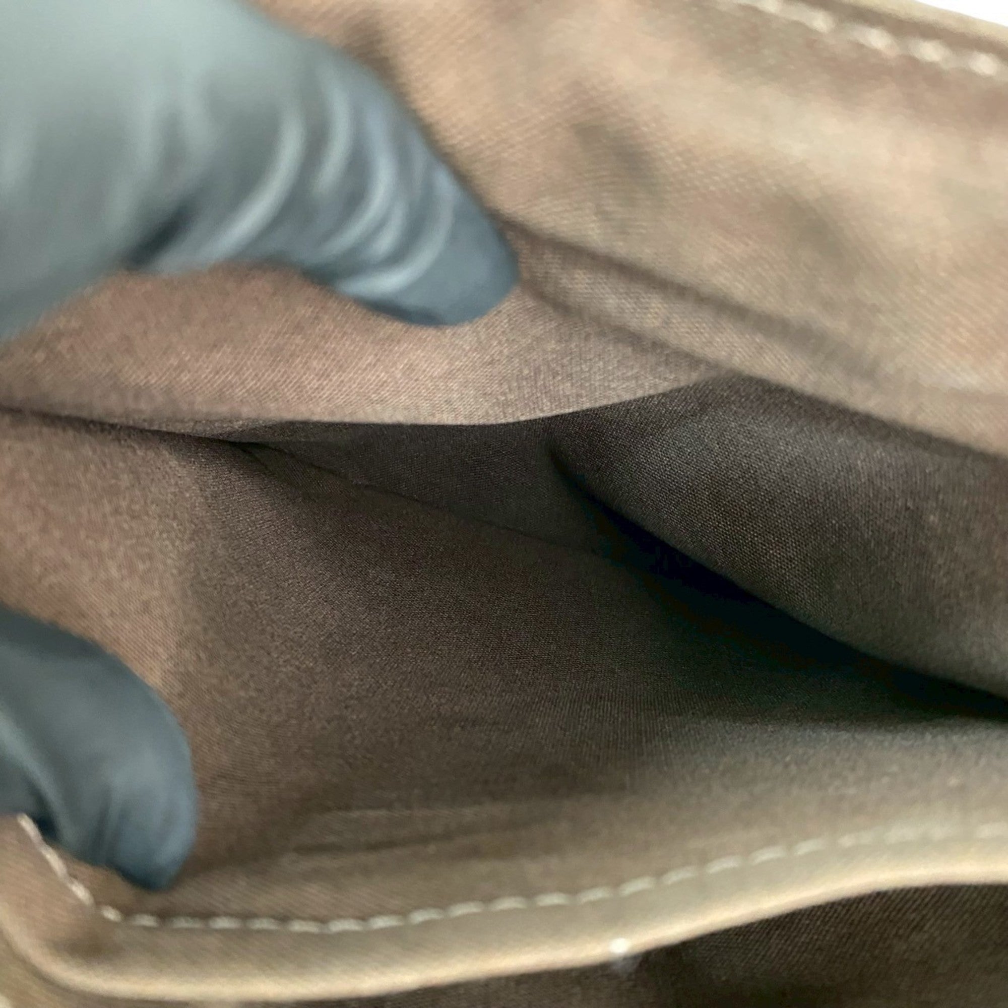 Louis Vuitton Brown Leather Pochette Shoulder Bag