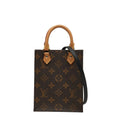Louis Vuitton Brown Pvc Leather Handbag Shoulder Bag