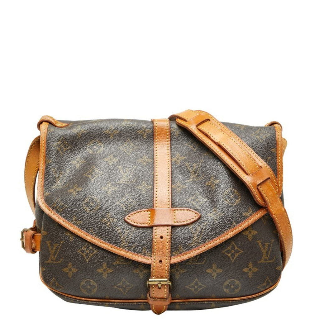 Louis Vuitton Brown Pvc Leather Shoulder Bag