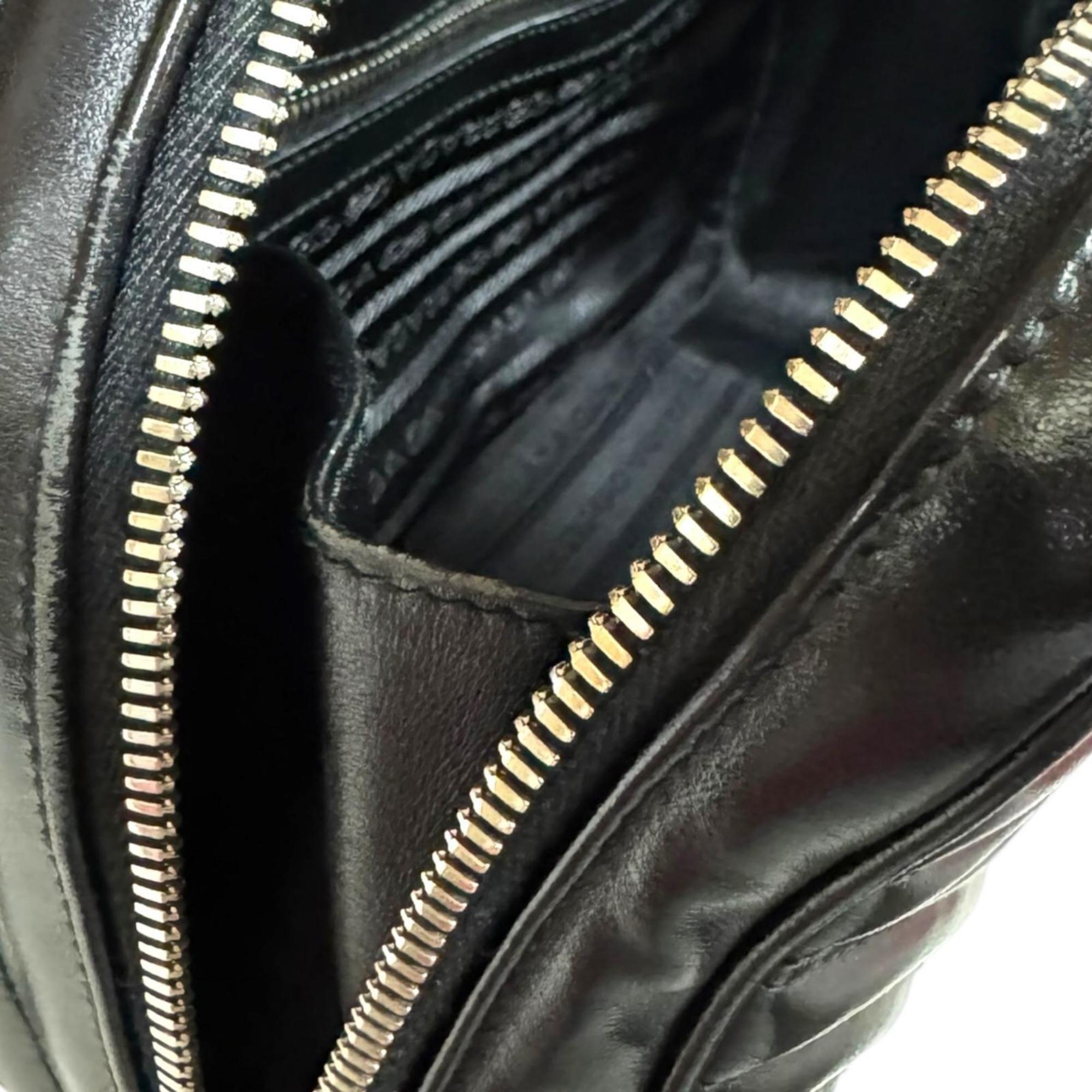 Prada Black Leather Shoulder Bag