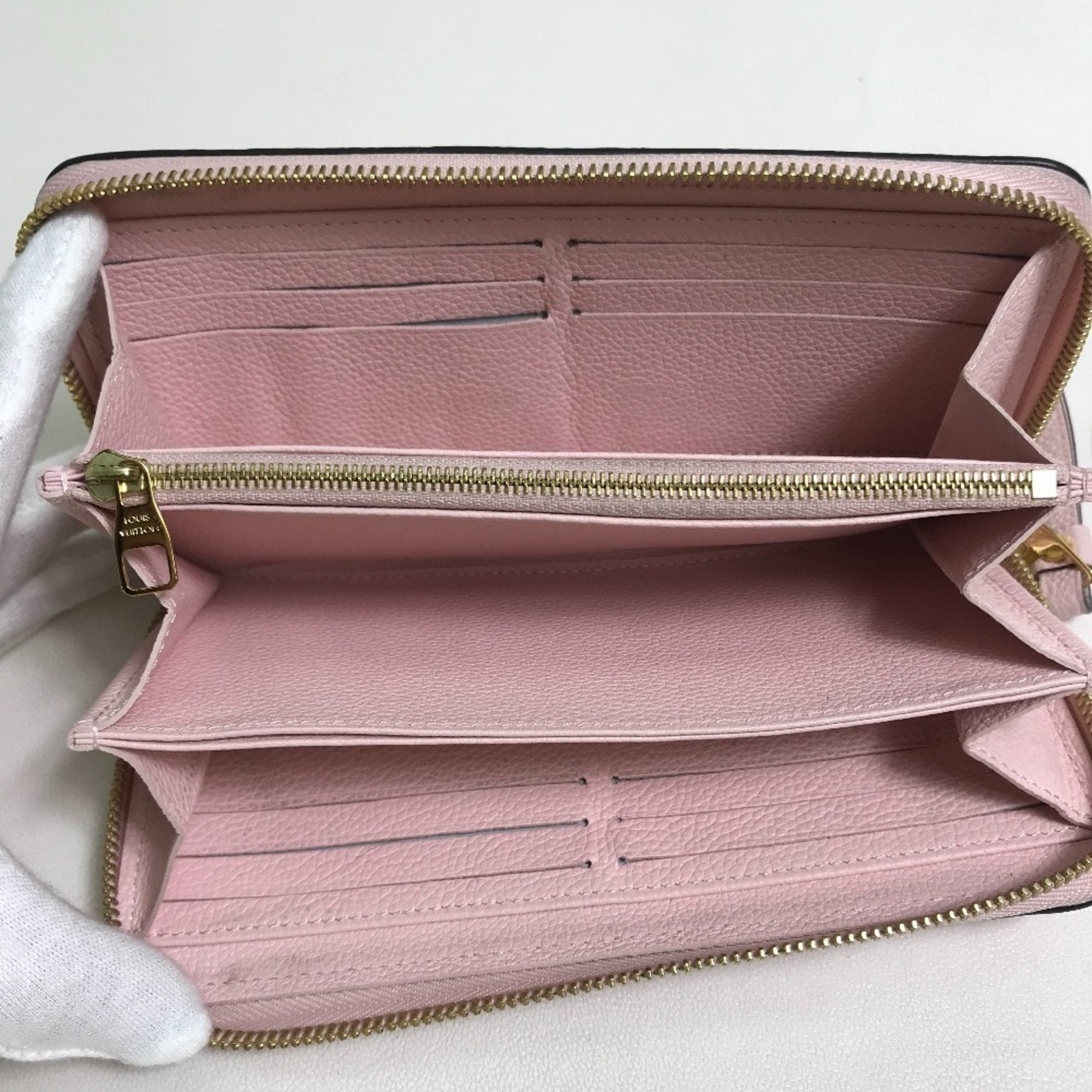 Louis Vuitton Monogram Empreinte Pink Monogram Empreinte Long Wallet