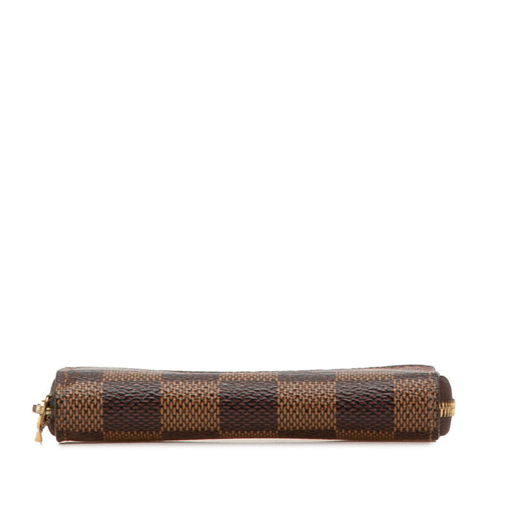 Louis Vuitton Brown Pvc Leather Coin Purse/Coin Case