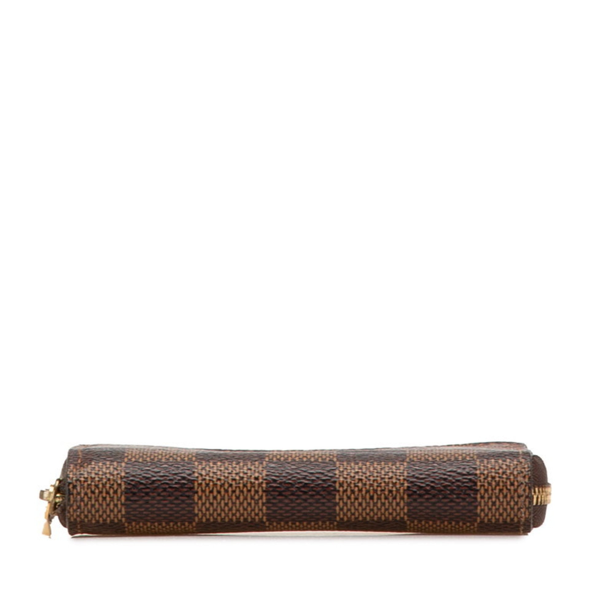 Louis Vuitton Brown Pvc Leather Coin Purse/Coin Case