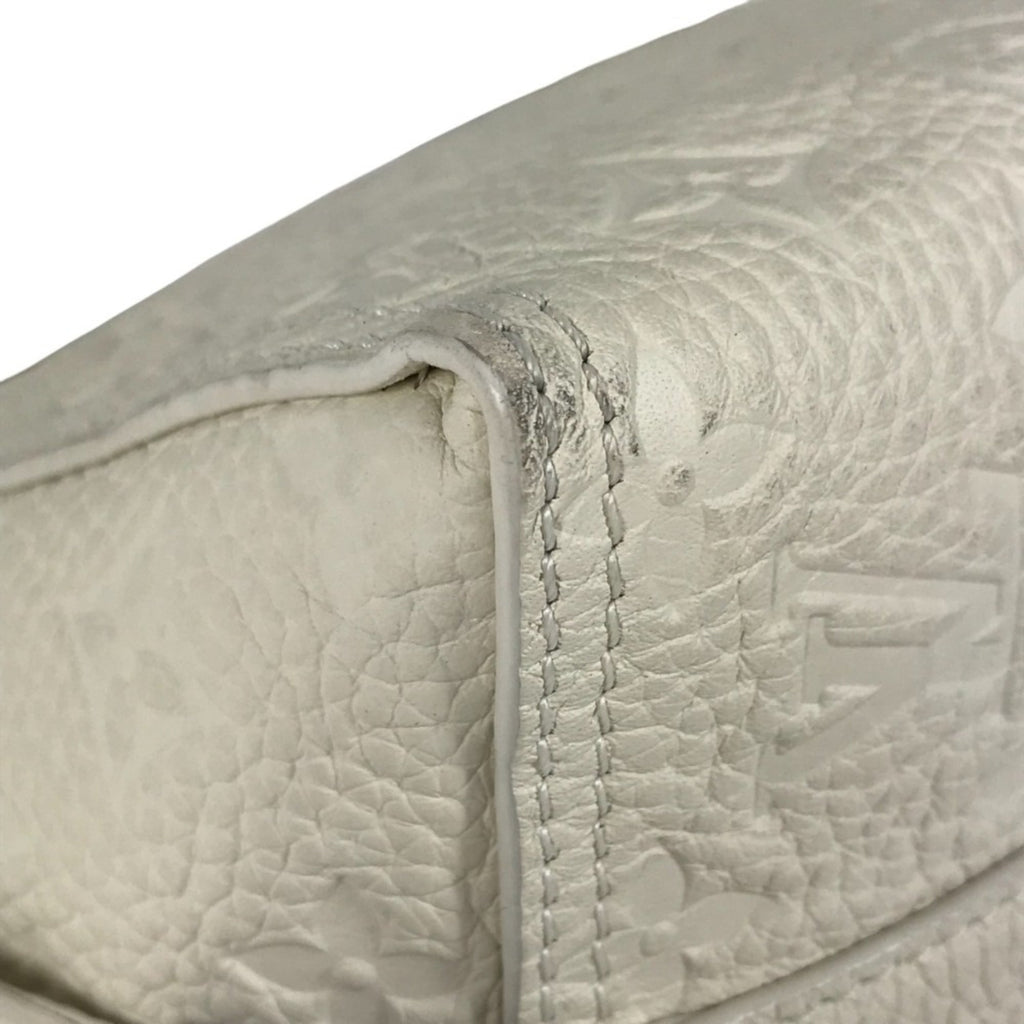 Louis Vuitton Monogram Empreinte White Leather Clutch Bag Pochette Shoulder Bag