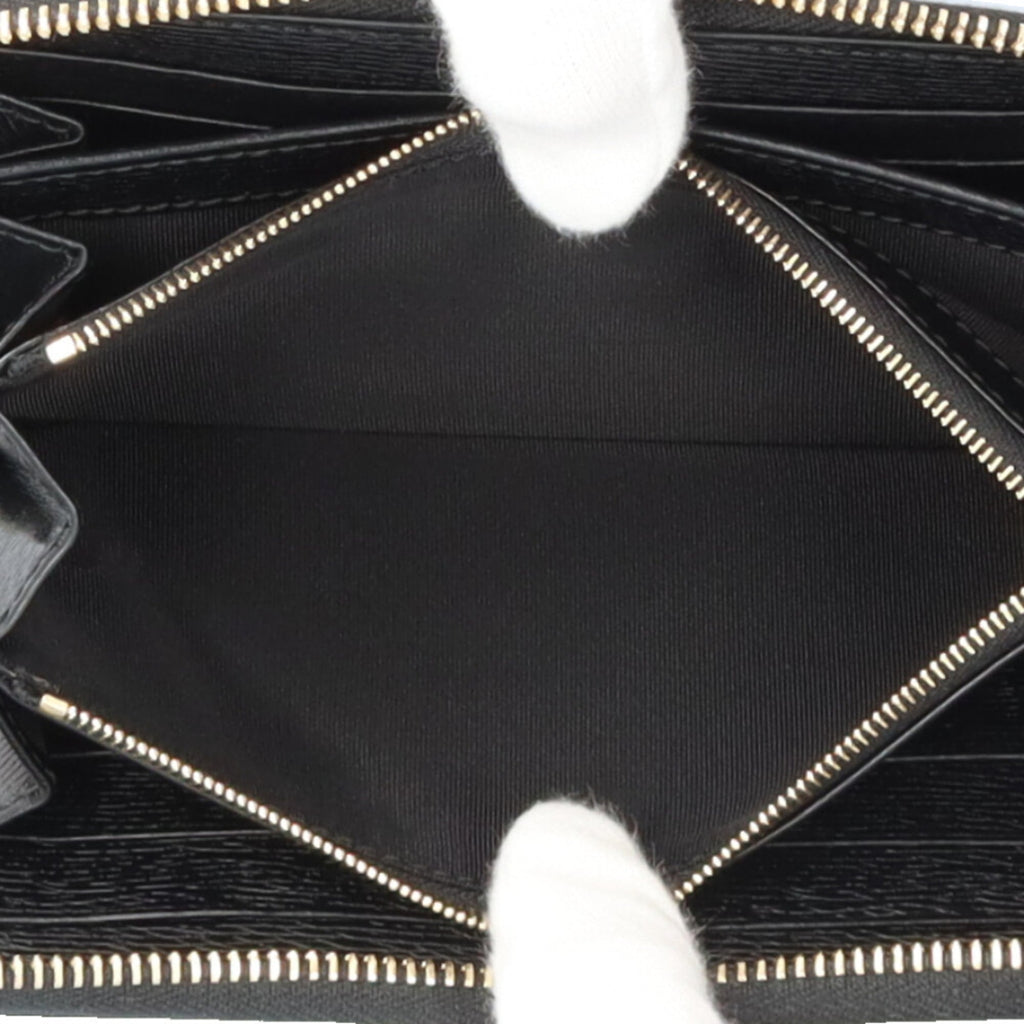 Gucci Black Leather Long Wallet (Bi-Fold) (Pre-Owned)