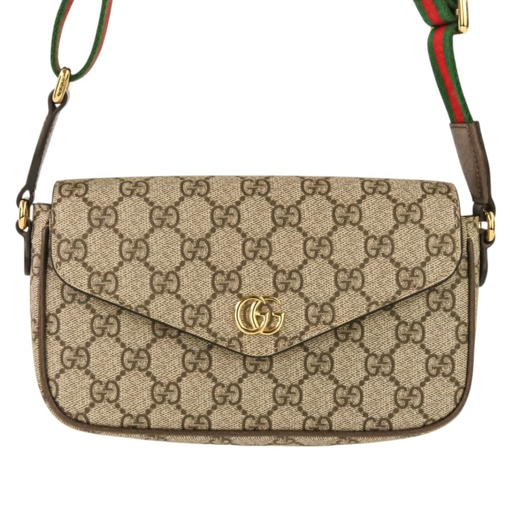 Gucci Brown Gg Supreme Shoulder Bag (Pre-Owned)