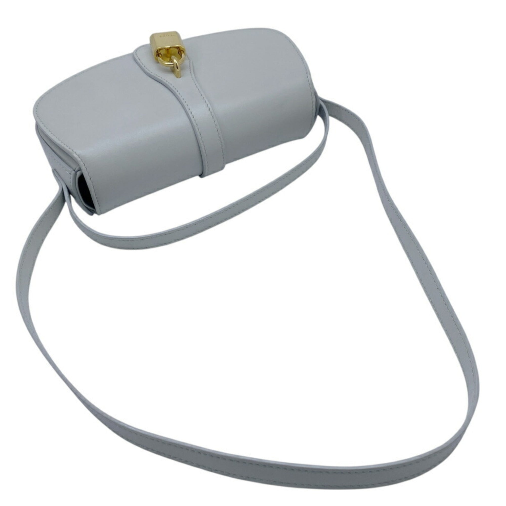 Celine Light Gray Leather Handbag