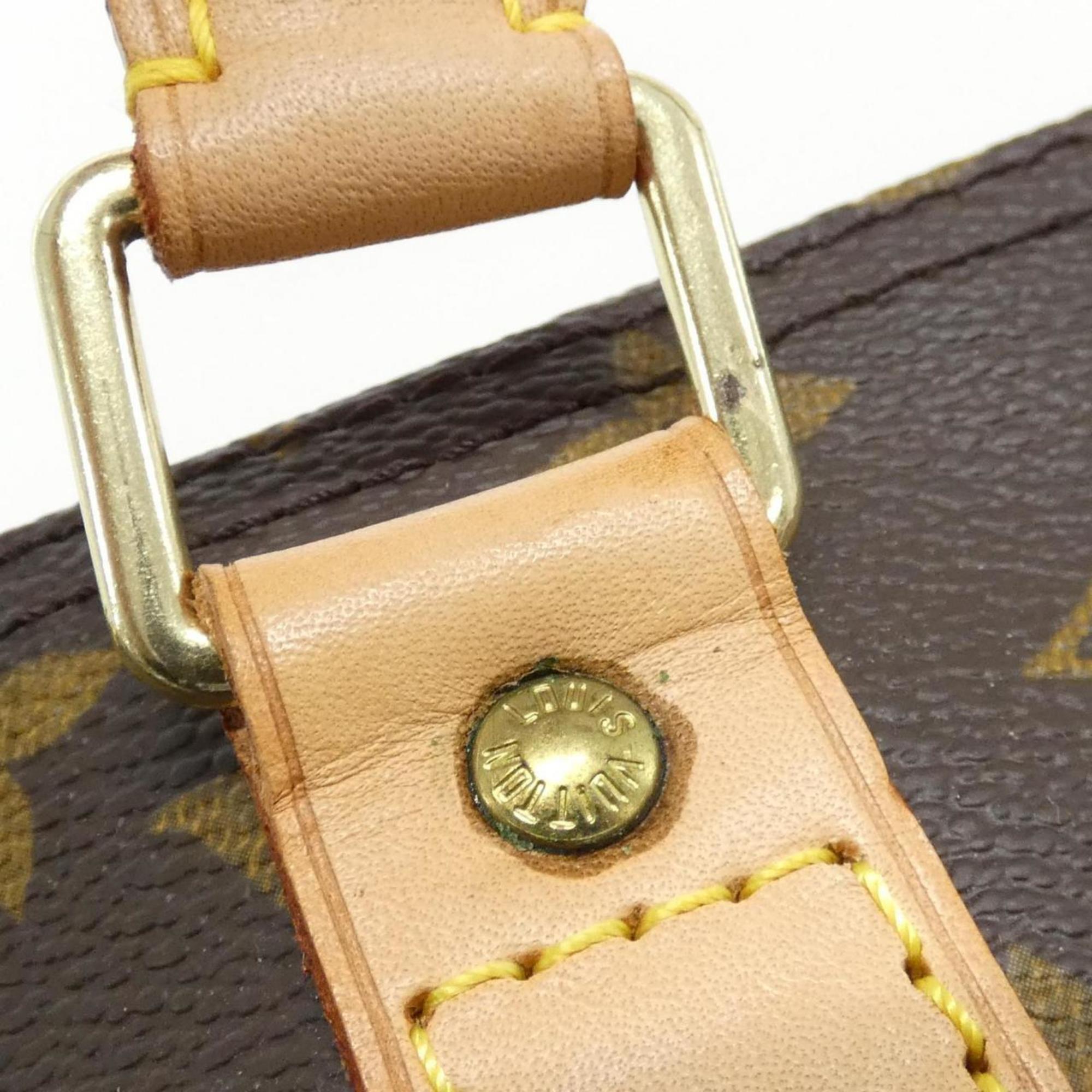 Louis Vuitton Monogram Brown Coated Canvas Boston Bag