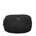 Prada Black Nylon Leather Pouch