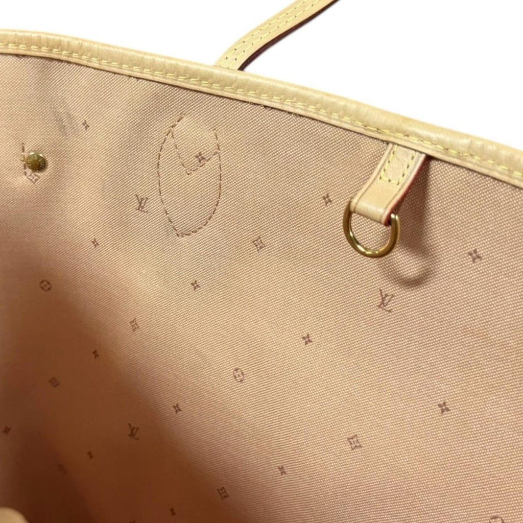 Louis Vuitton Beige Ivory Pvc Tote Bag