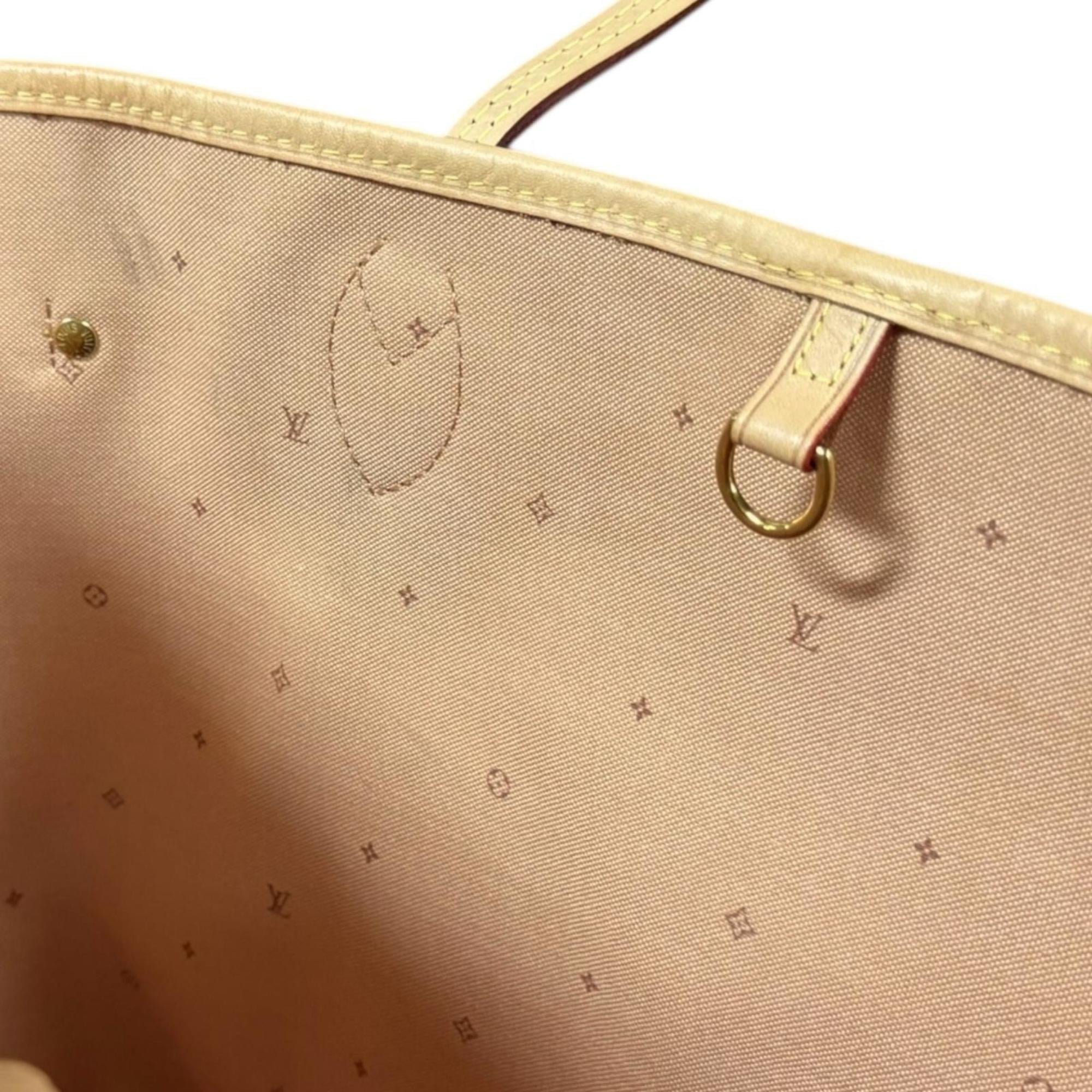 Louis Vuitton Beige Ivory Pvc Tote Bag