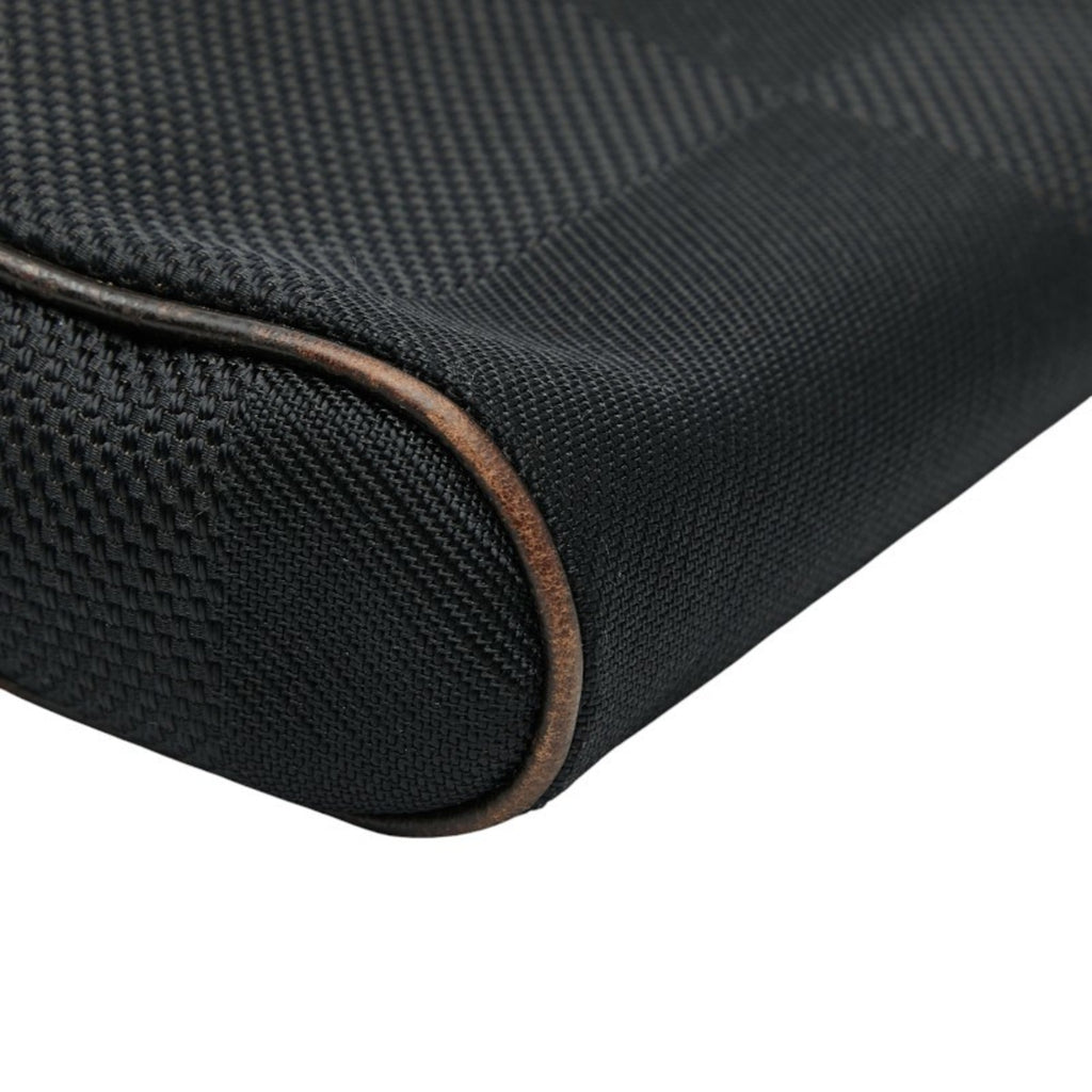 Louis Vuitton Black Noir Canvas Leather Sling Bag