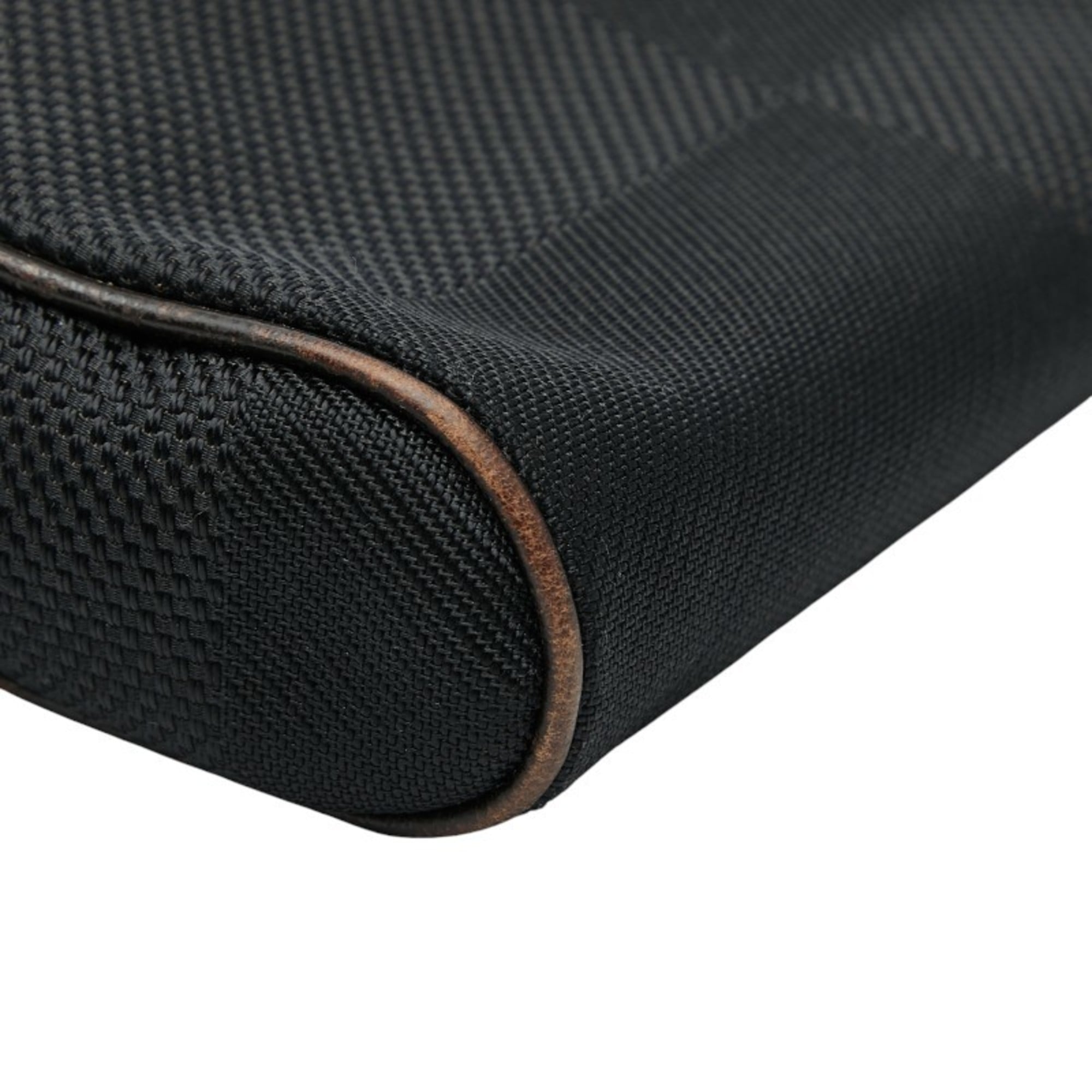 Louis Vuitton Black Noir Canvas Leather Sling Bag
