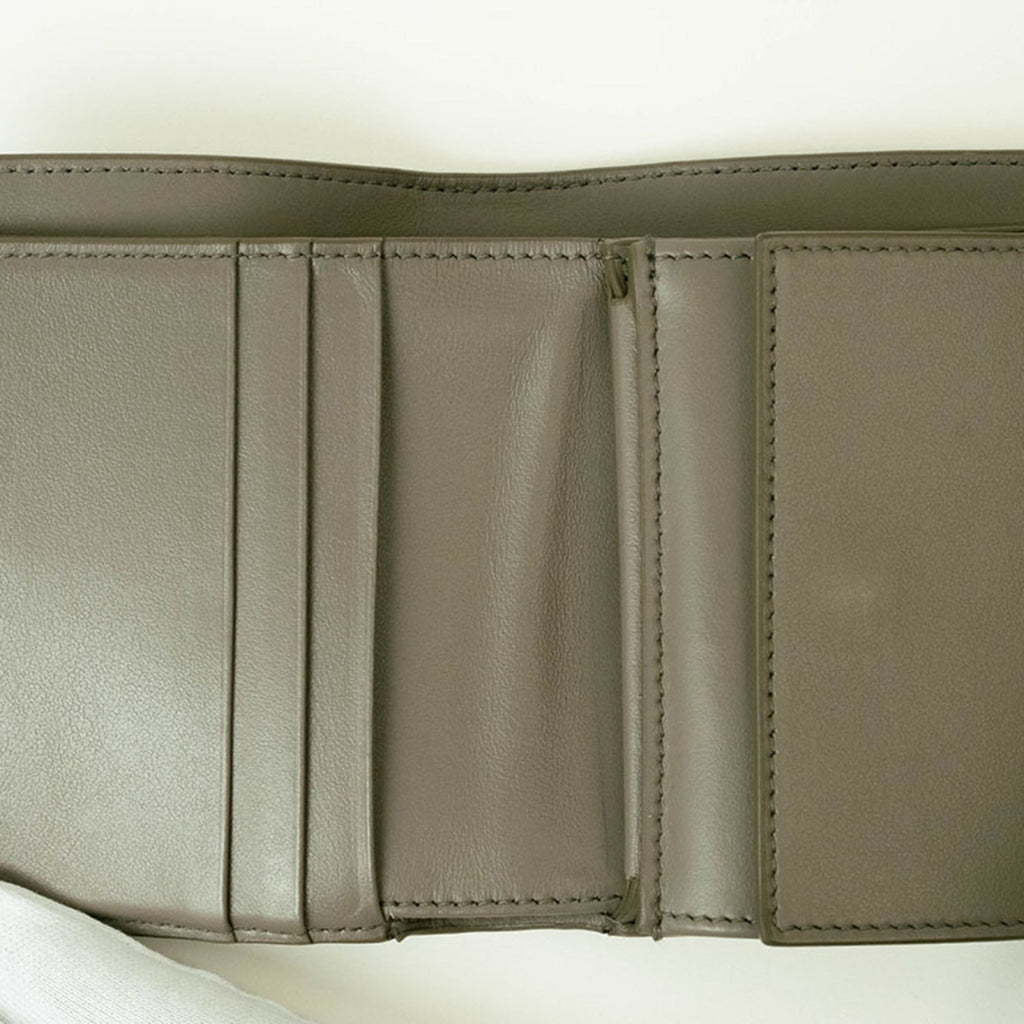Celine Beige Brown Leather Wallet (Bi-Fold)