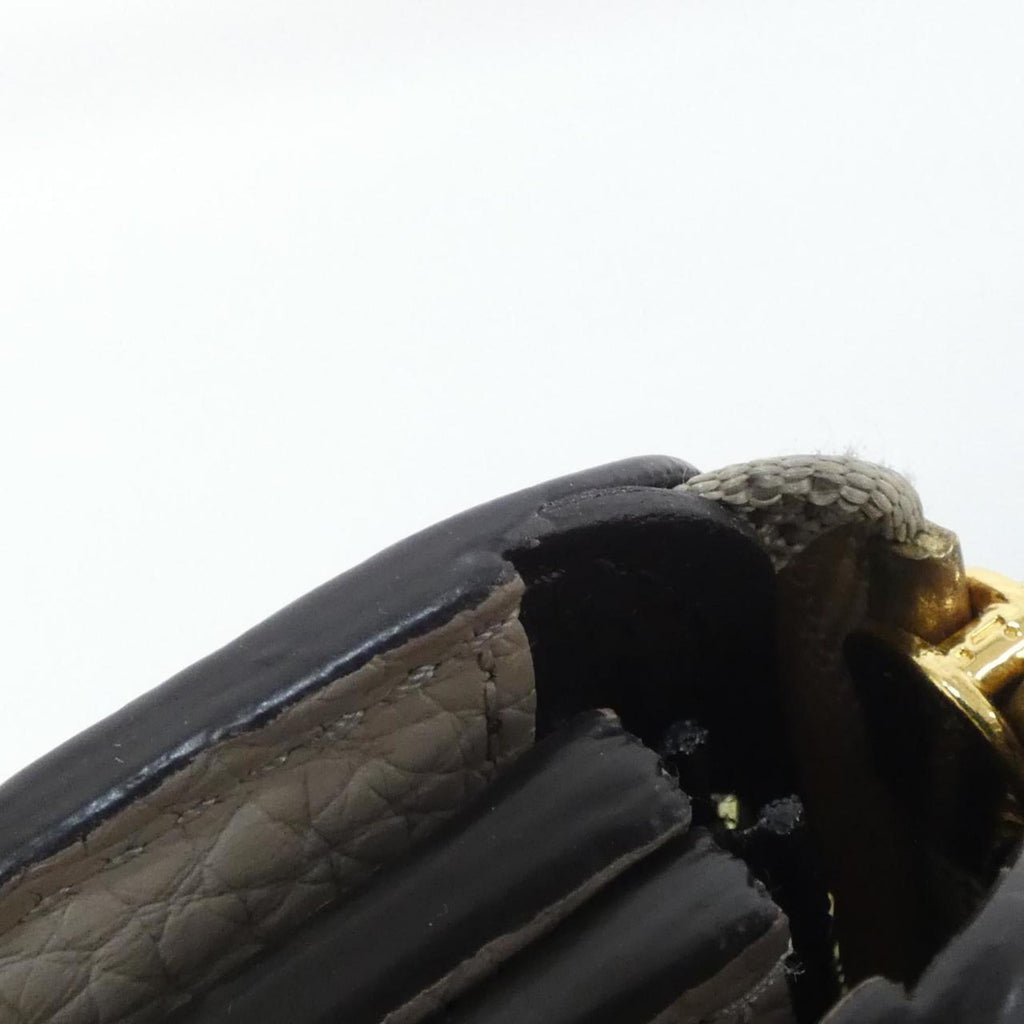 Louis Vuitton Beige Leather Long Wallet