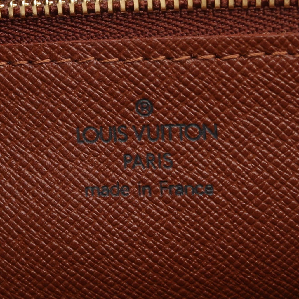 Louis Vuitton Brown Coated Canvas Leather Handbag Shoulder Bag