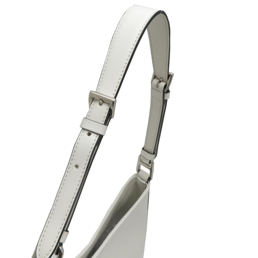 Prada White Leather Shoulder Bag