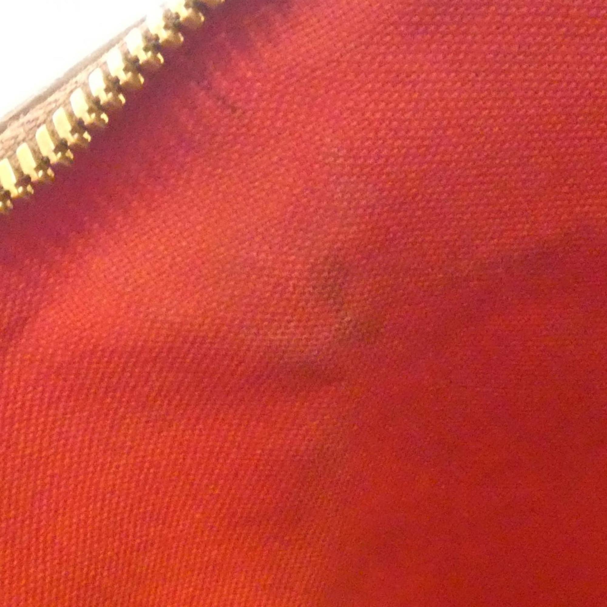 Louis Vuitton Brown Coated Canvas Handbag