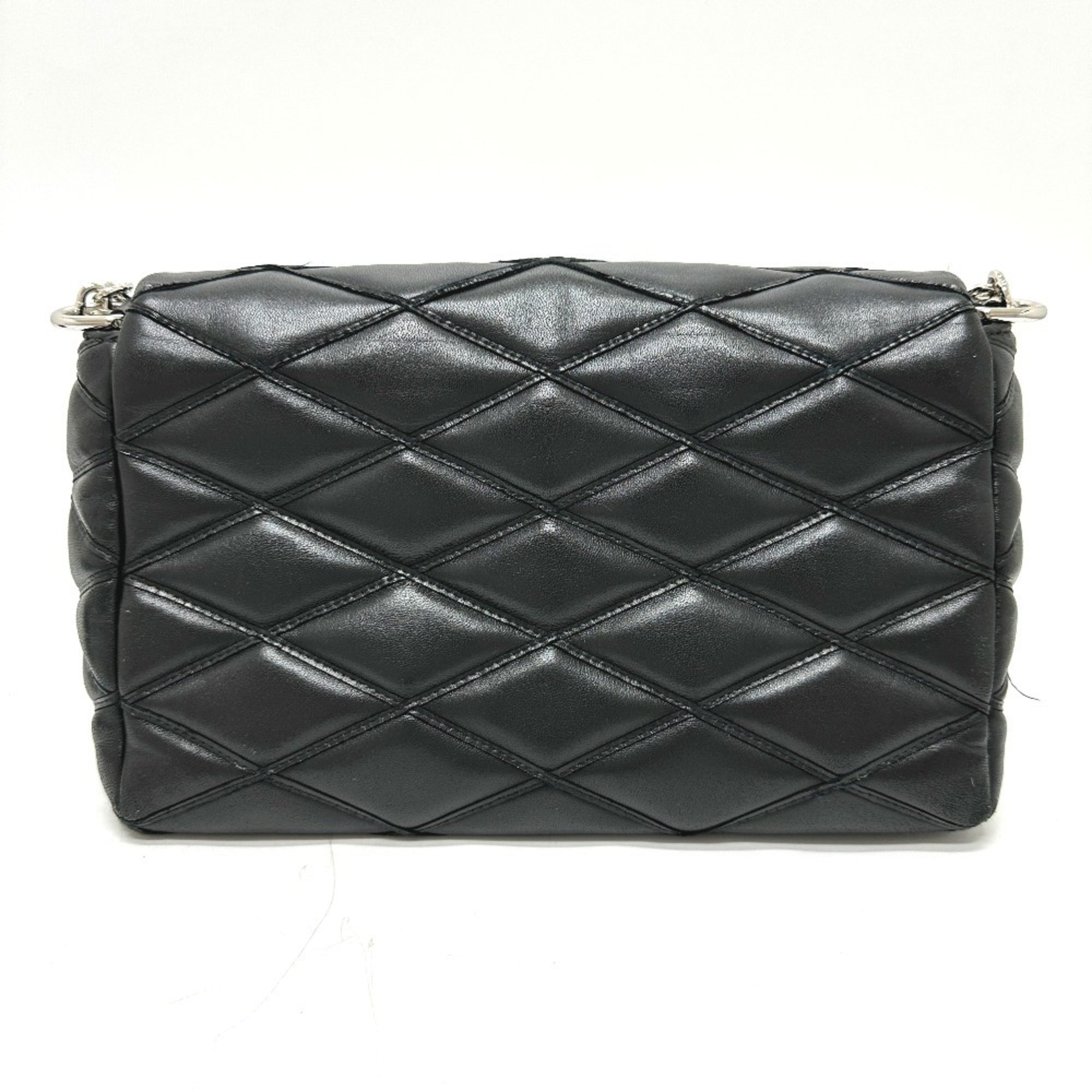 Louis Vuitton Black Noir Leather Handbag Shoulder Bag