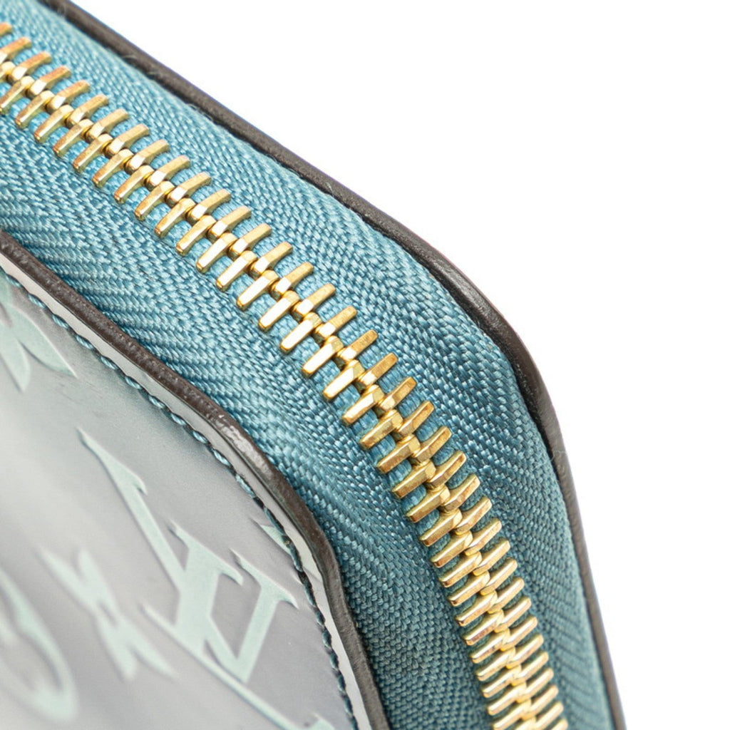 Louis Vuitton Blue Multi-Color Pink Patent Leather Long Wallet