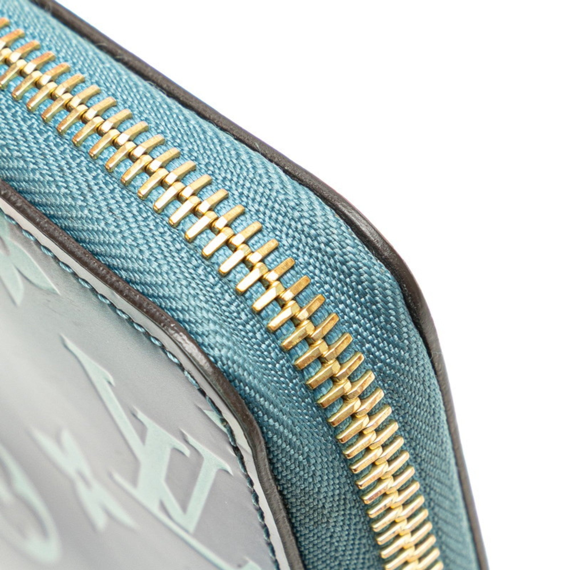 Louis Vuitton Blue Multi-Color Pink Patent Leather Long Wallet