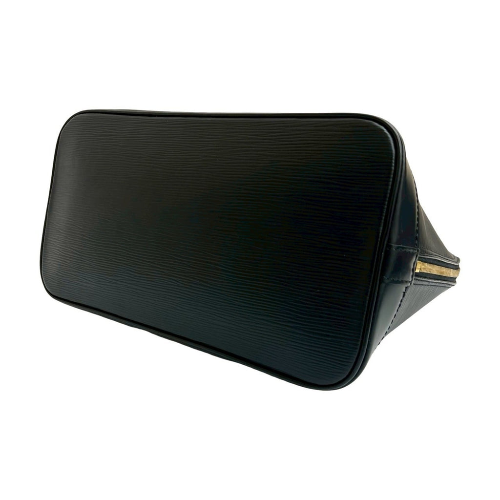 Louis Vuitton Black Epi Leather Handbag Tote Bag