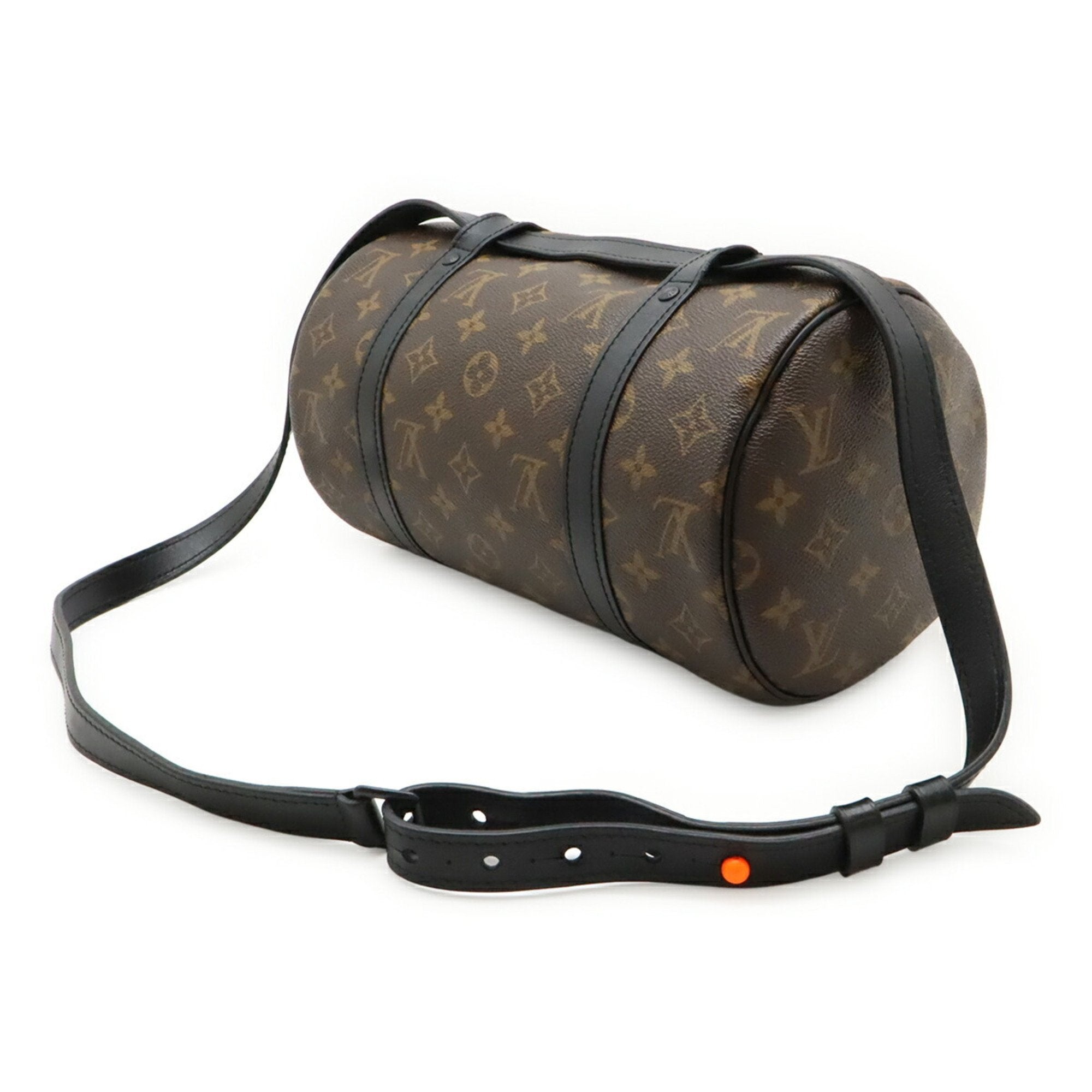 Louis Vuitton Black Brown Monogram Orange Monogram Shoulder Bag