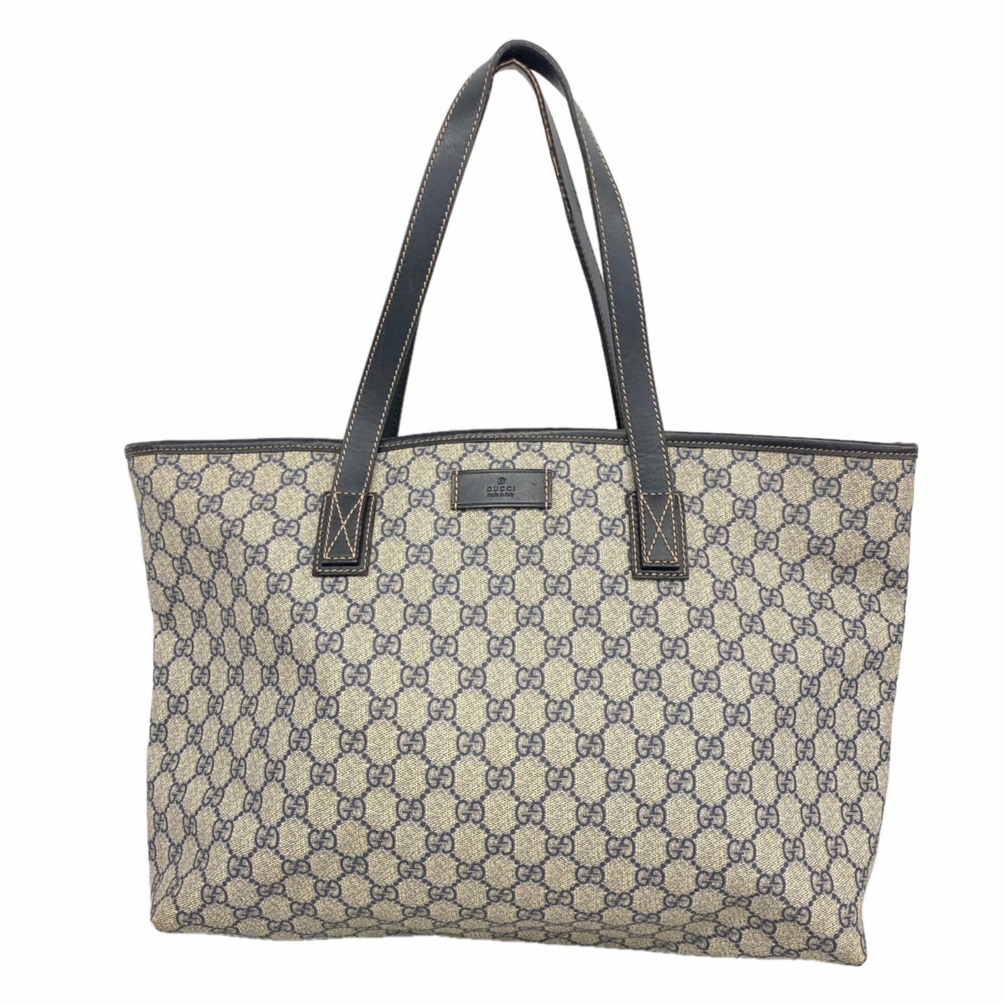 Gucci Navy Pvc Tote Bag (Pre-Owned)