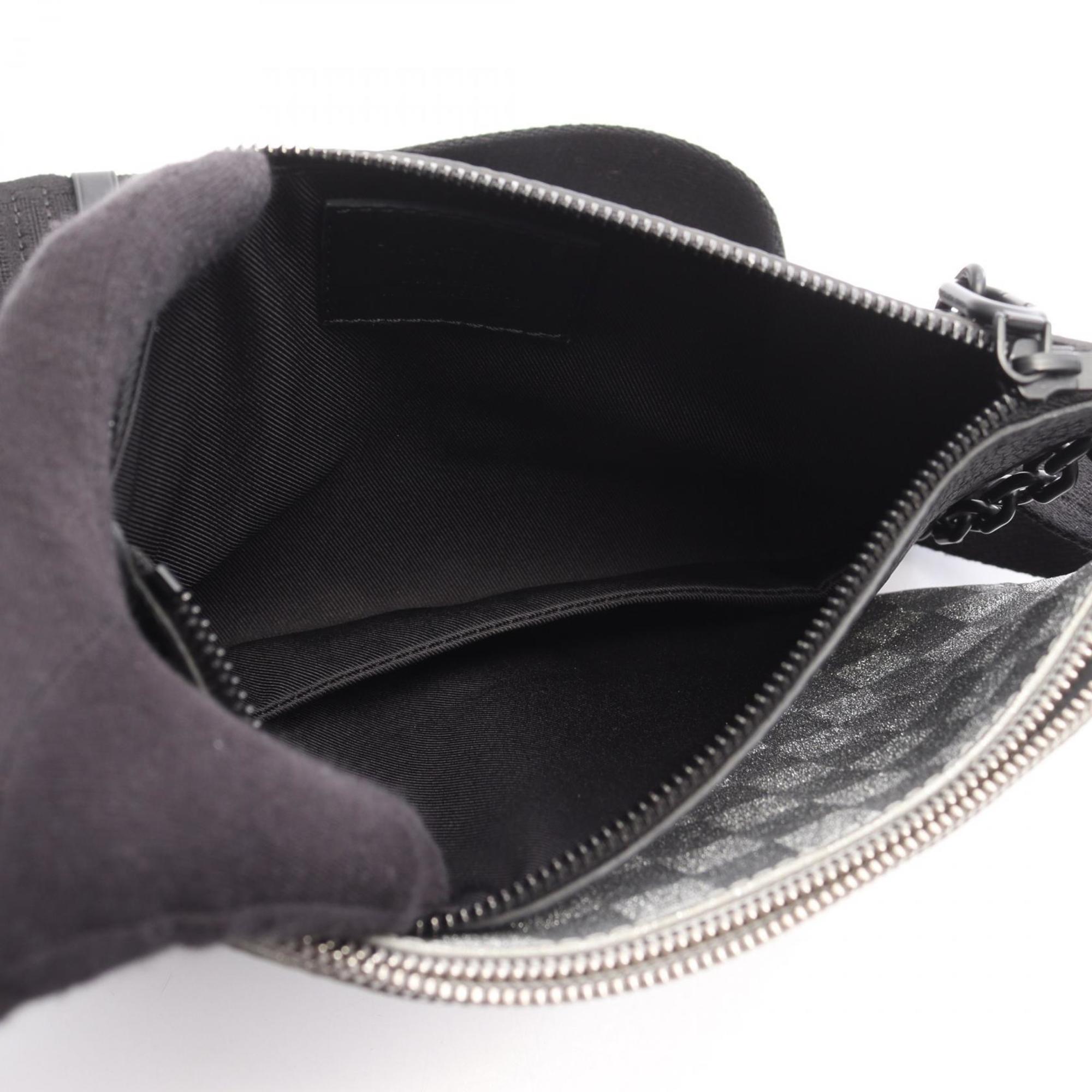 Louis Vuitton Black Silver Leather Shoulder Bag