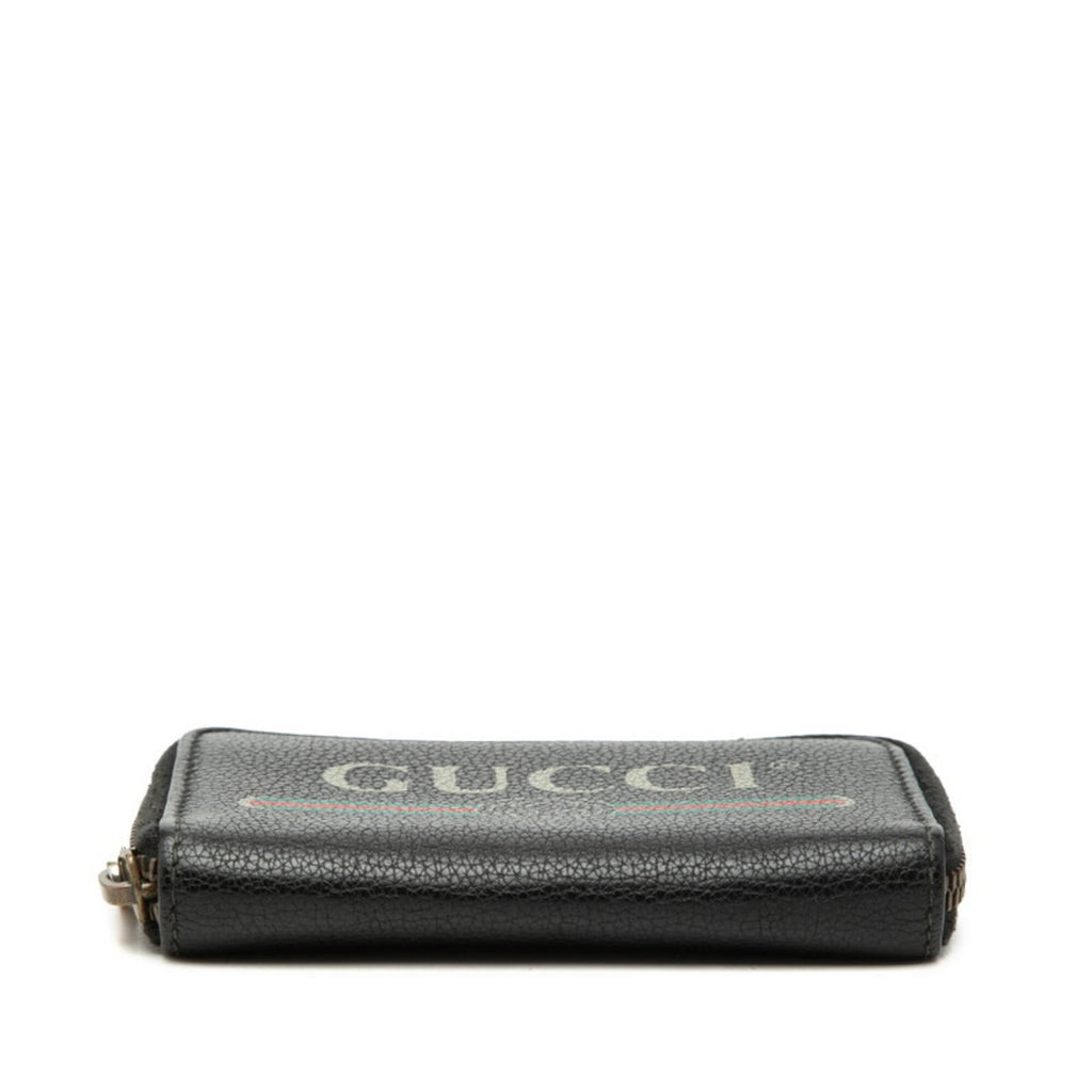 Gucci Black Leather Coin Purse/Coin Case (Pre-Owned)