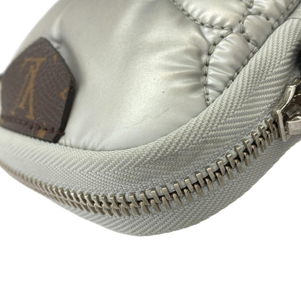 Louis Vuitton Monogram Metallic Silver Nylon Pouch Shoulder Bag