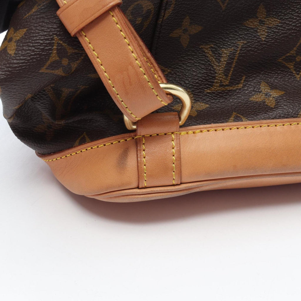 Louis Vuitton Brown Coated Canvas Leather Backpack Handbag