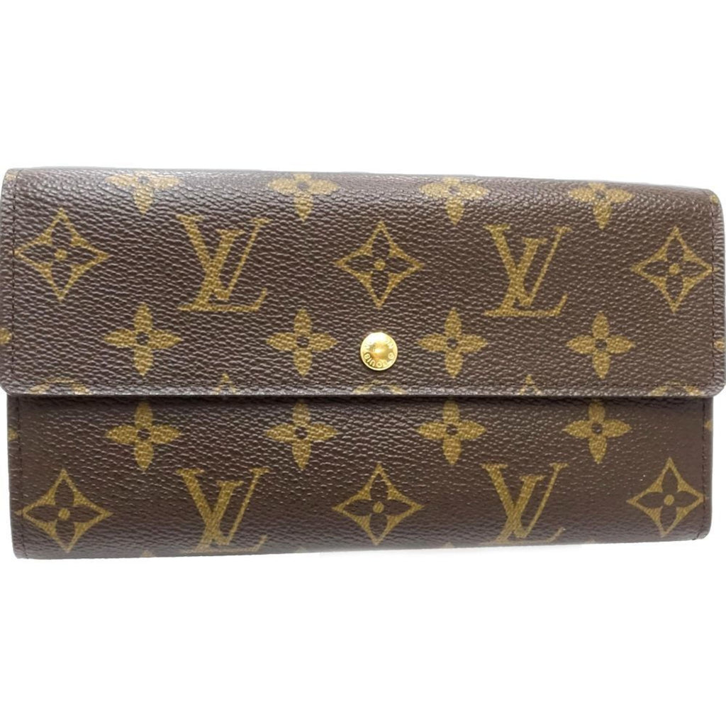Louis Vuitton Monogram Brown Canvas Long Wallet