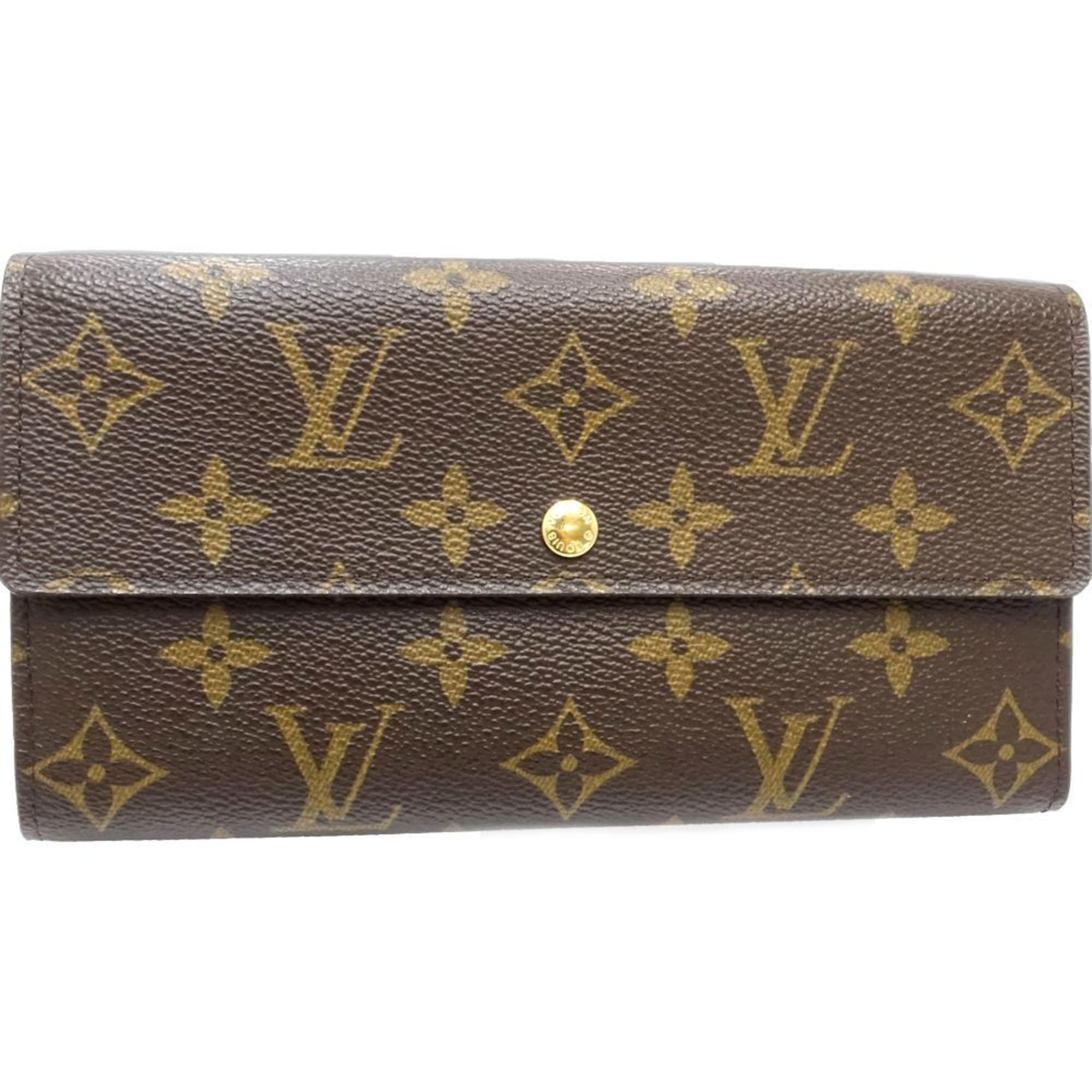 Louis Vuitton Monogram Brown Canvas Long Wallet