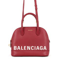 Balenciaga Red Color Leather Handbag Shoulder
