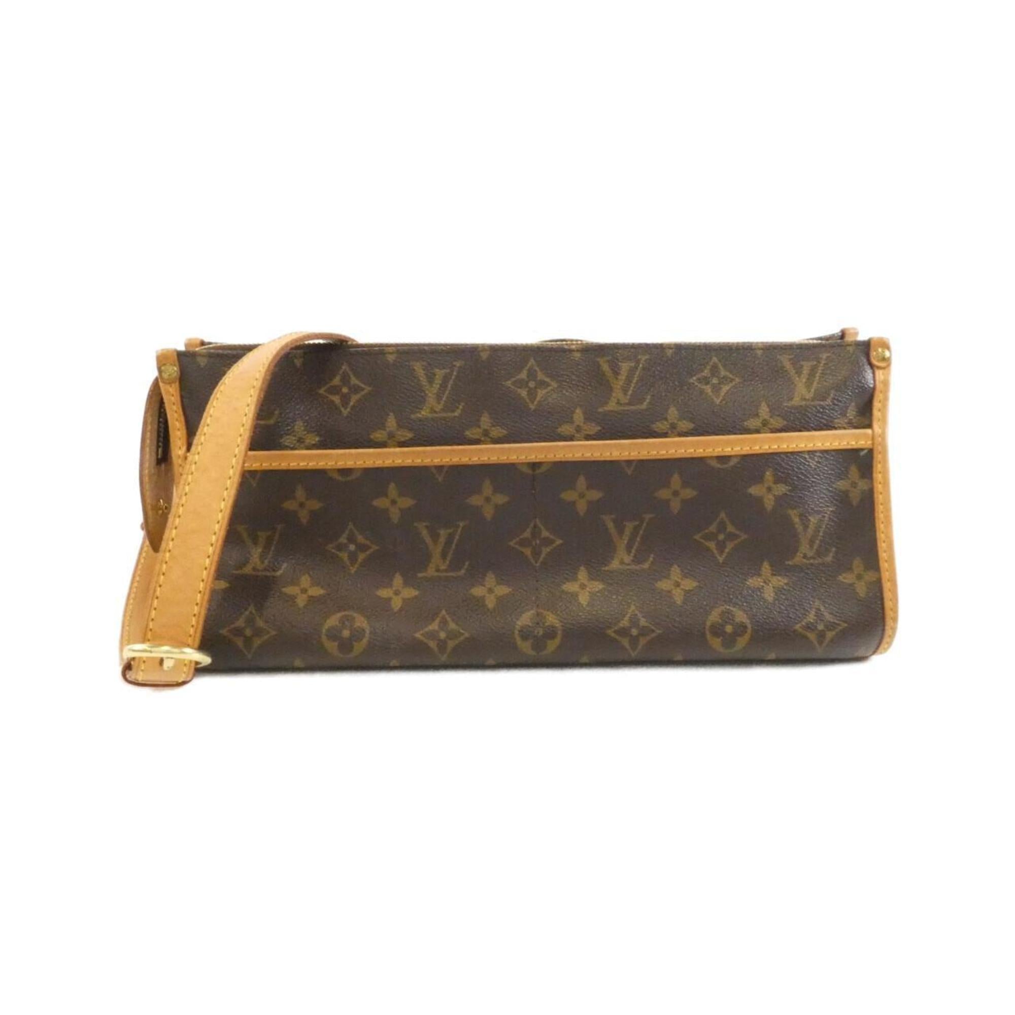 Louis Vuitton Brown Coated Canvas Shoulder Bag