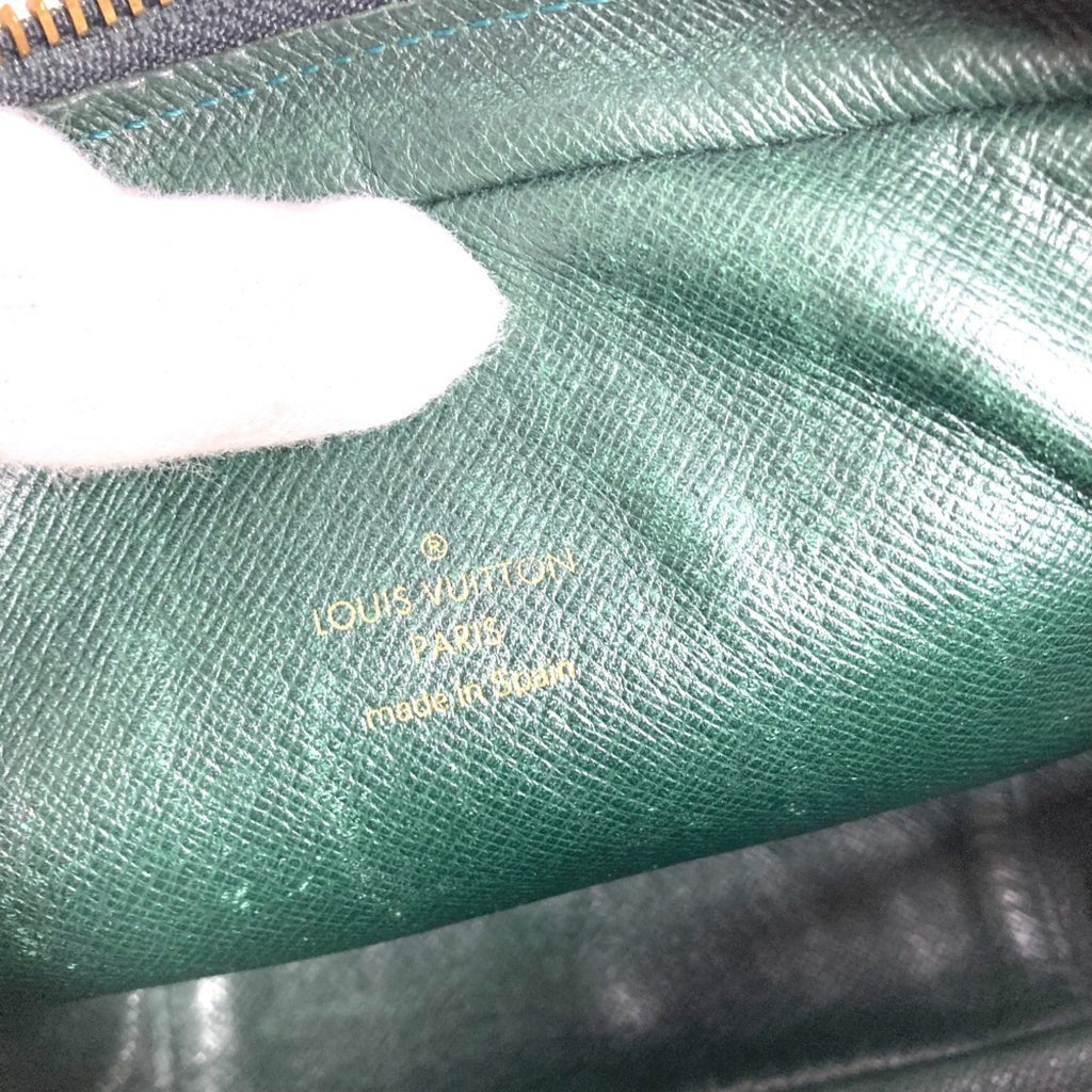 Louis Vuitton Episea Green Taiga Leather Clutch Bag Pouch