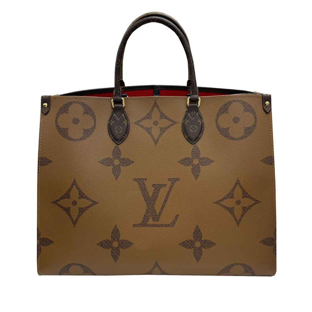 Louis Vuitton Brown Monogram Monogram Reverse Monogram Monogram Reverse Tote Bag