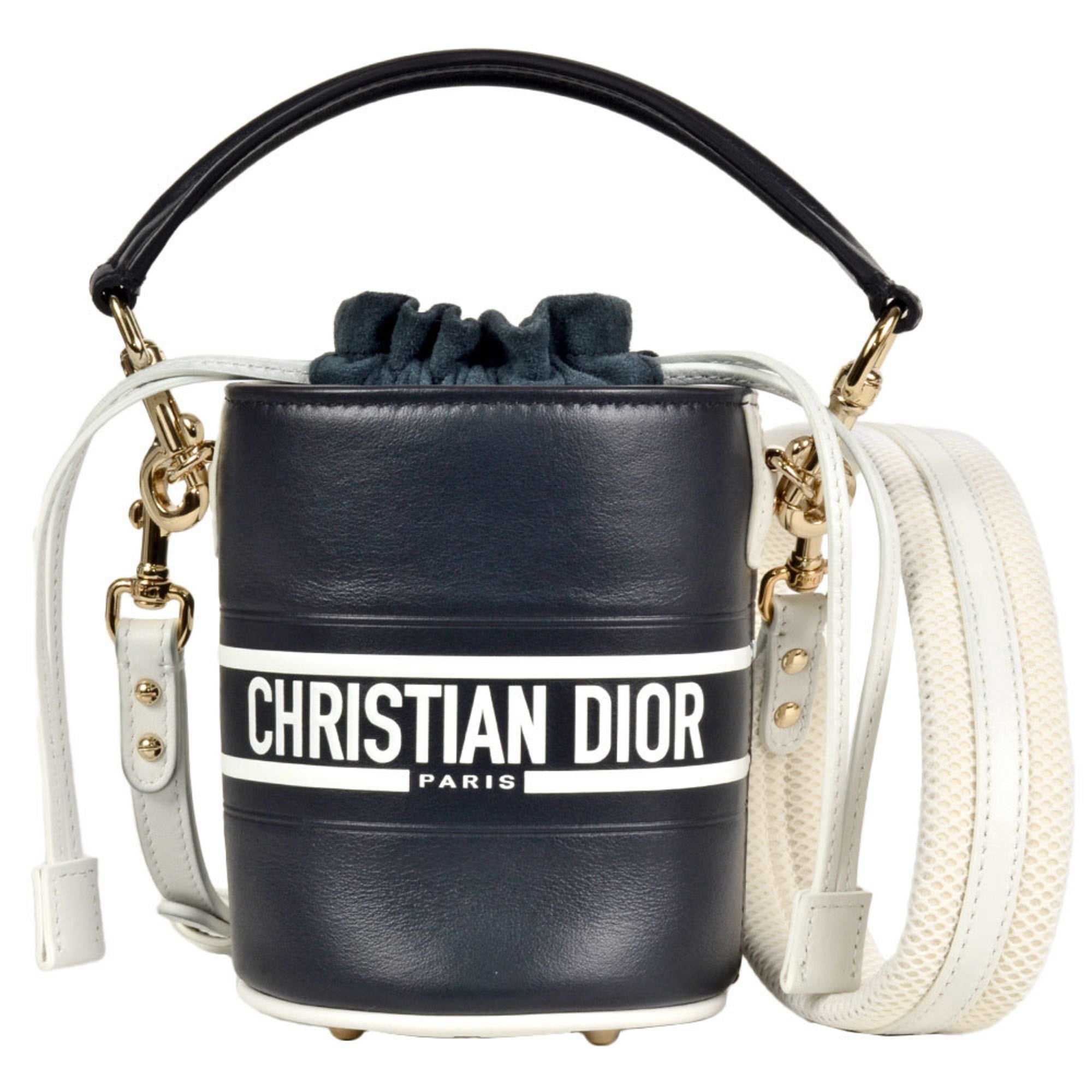 Christian Dior Black Leather Handbag Shoulder Bag (Pre-Owned)