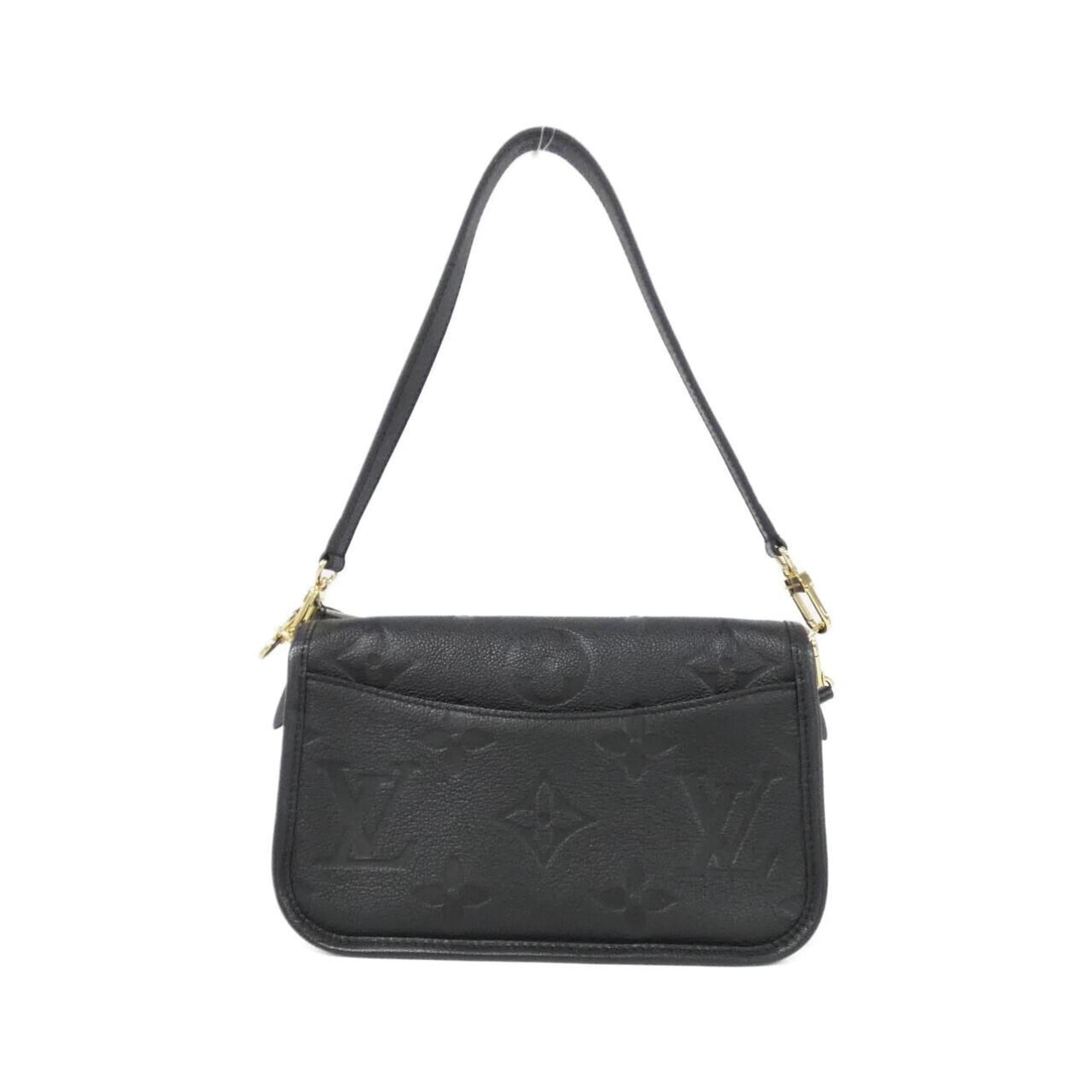 Louis Vuitton Bicolor Black Leather Shoulder Bag