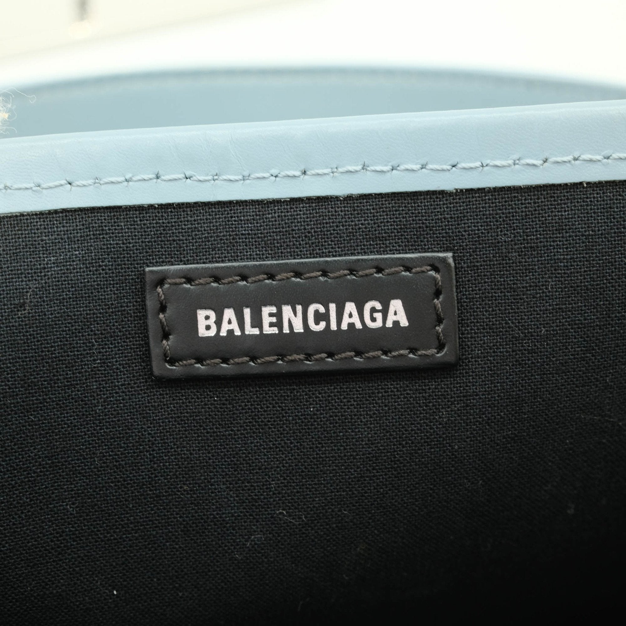 Balenciaga Light Blue Canvas Tote