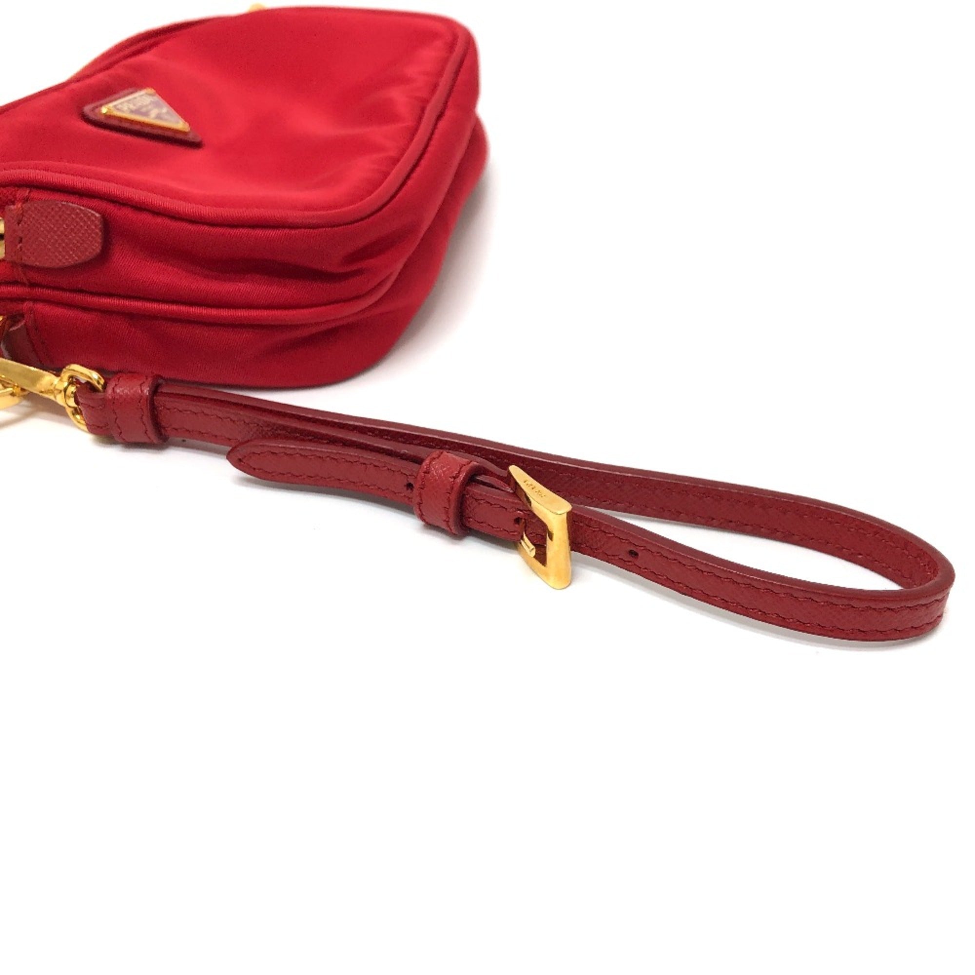 Prada Red Cloth Shoulder Bag