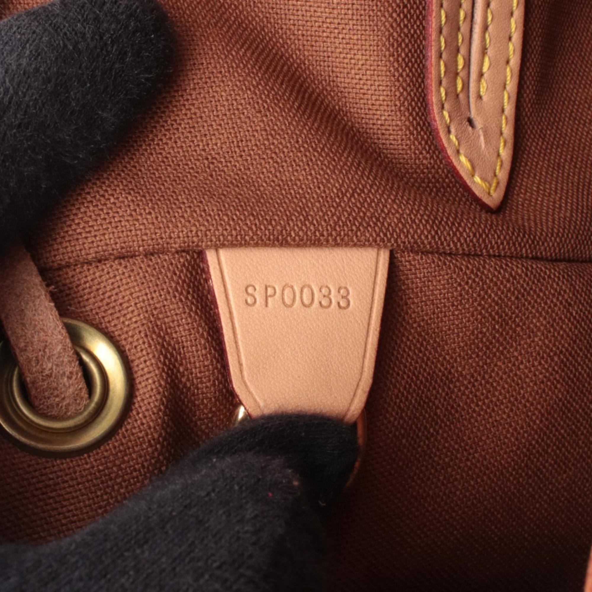 Louis Vuitton Brown Coated Canvas Pvc Monogram Leather Backpack Handbag