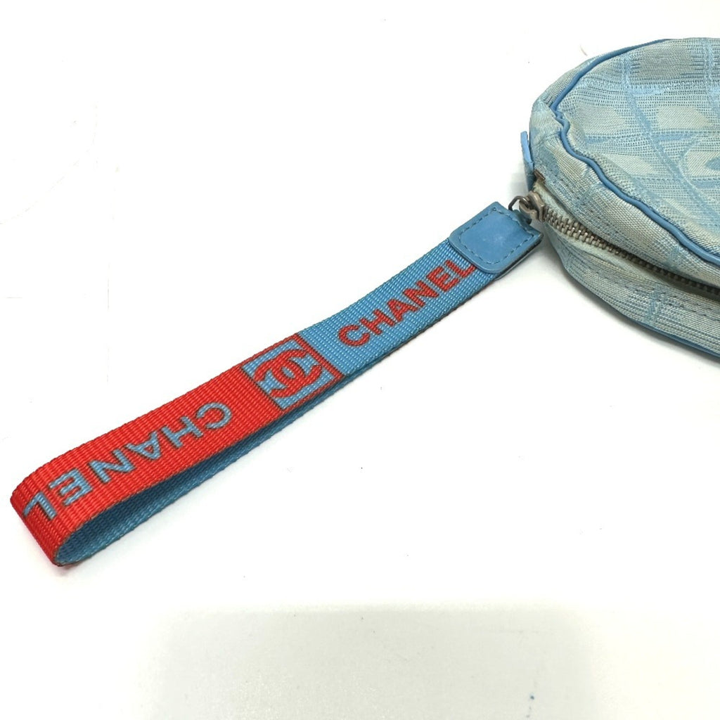 Chanel Blue Nylon Pouch