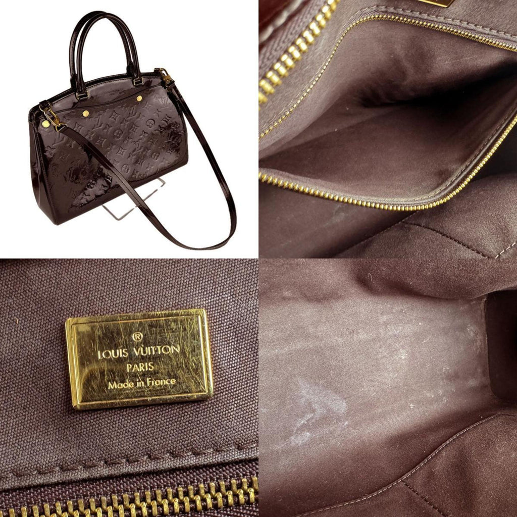 Louis Vuitton Amarante Patent Leather Handbag Shoulder Bag