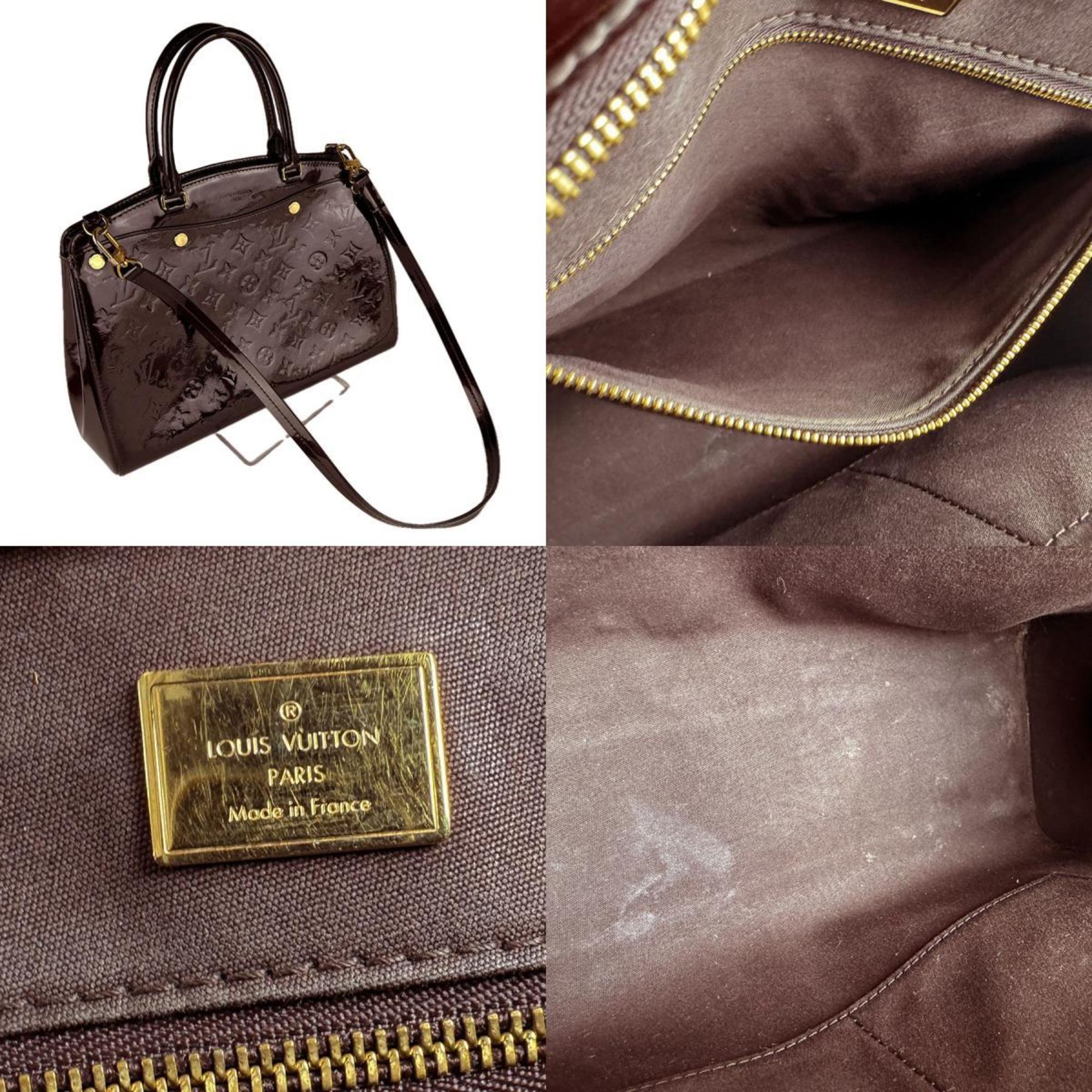 Louis Vuitton Amarante Patent Leather Handbag Shoulder Bag