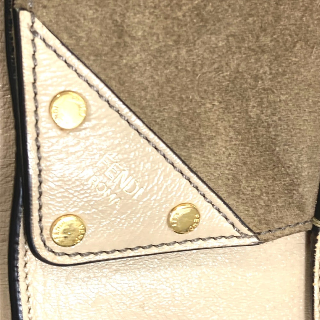Fendi Beige Leather Shoulder Bag
