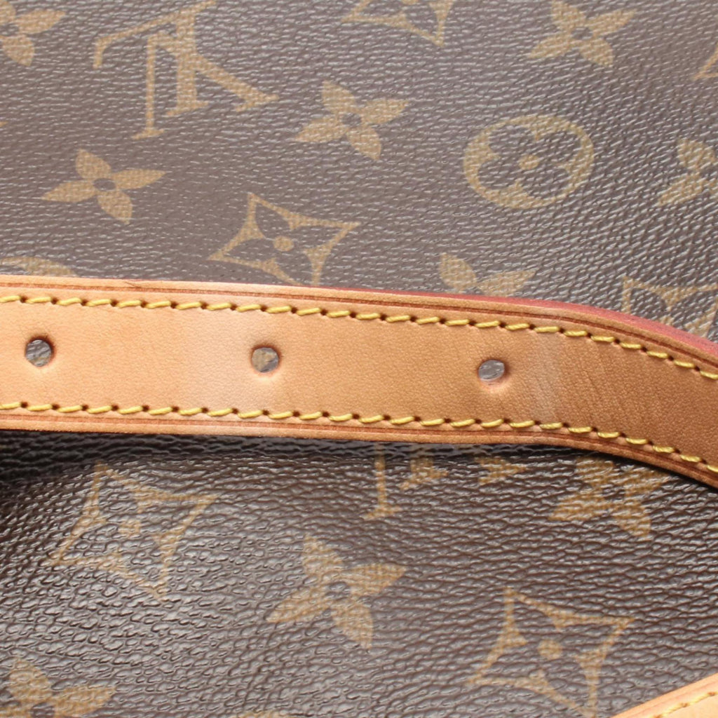 Louis Vuitton Monogram Brown Coated Canvas Leather Shoulder Bag